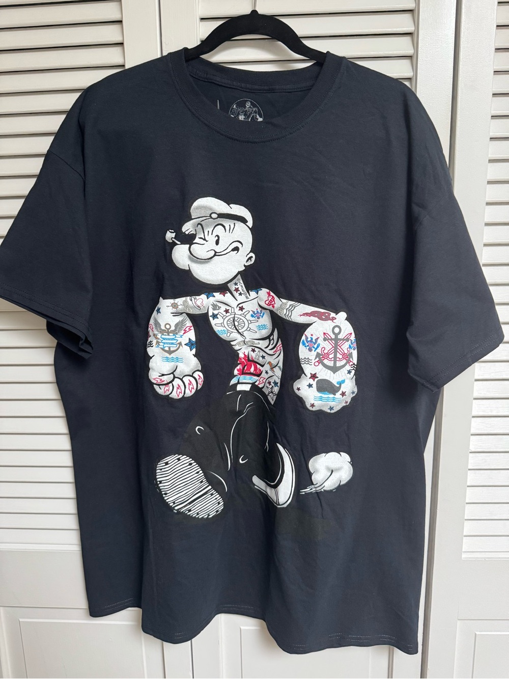 Black Popeye Graphic T-Shirt by Monkeys Size 2xl NWT Awesome!